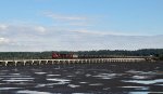 CN 2996/2804 leading a N/B unit tank train across Mud Bay crossing.